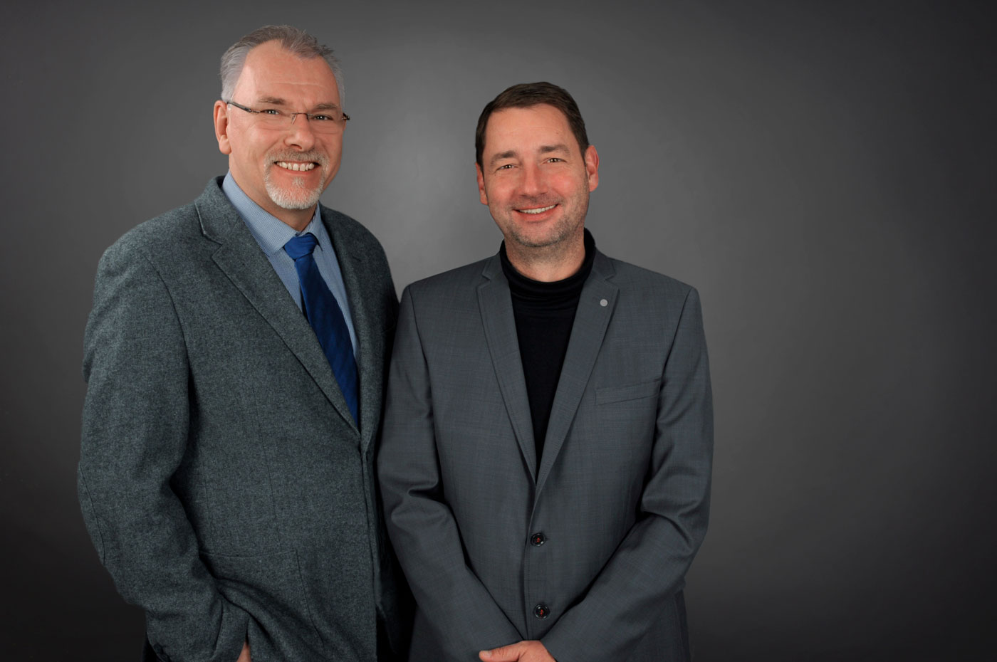 Die Geschäftsführer der BSMV-GmbH Petermann und Wiedmann